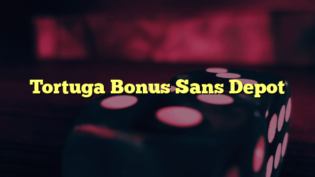 Tortuga Bonus Sans Depot